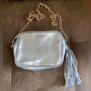 Victoria’s Secret Silver Snakeprint Crossbody Purse